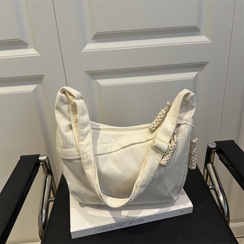 Canvas Dumpling Crossbody Shoulder Bag view 3