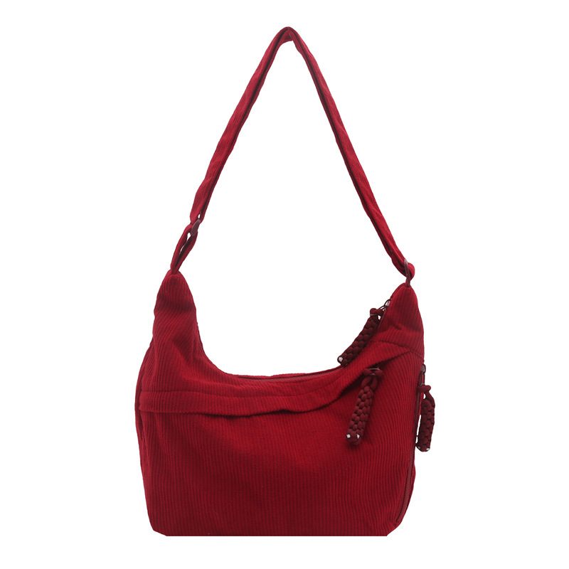 Canvas Dumpling Crossbody Shoulder Bag view 7