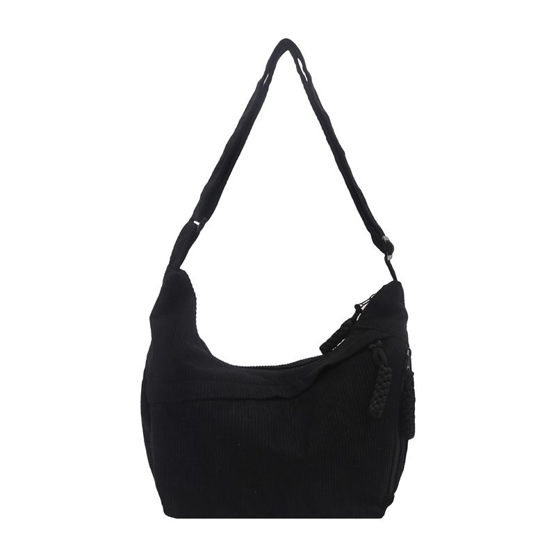Canvas Dumpling Crossbody Shoulder Bag view 8