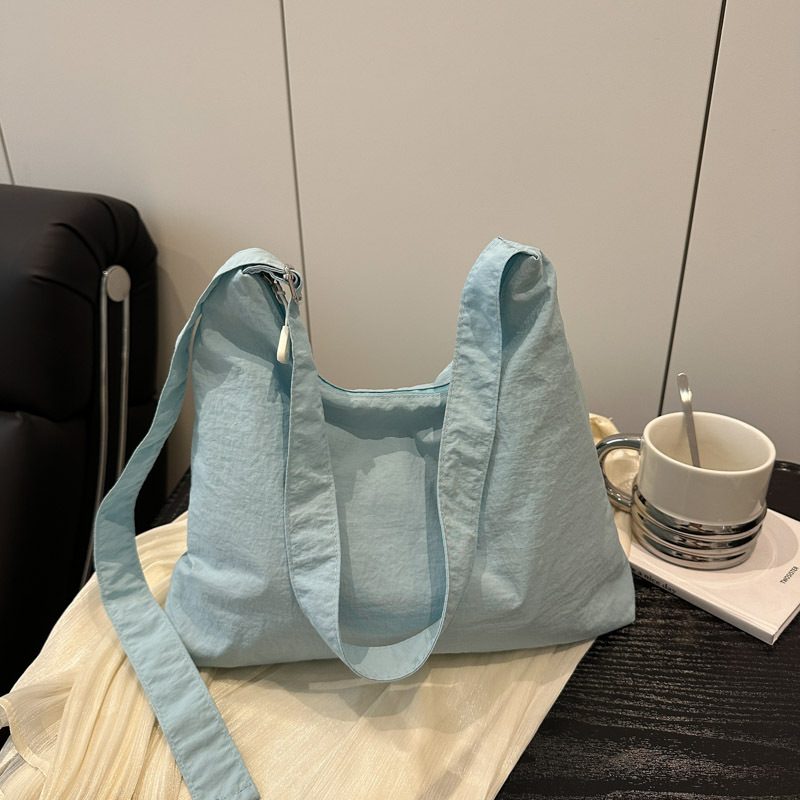 Striped Canvas Crossbody Shoulder Bag view 3