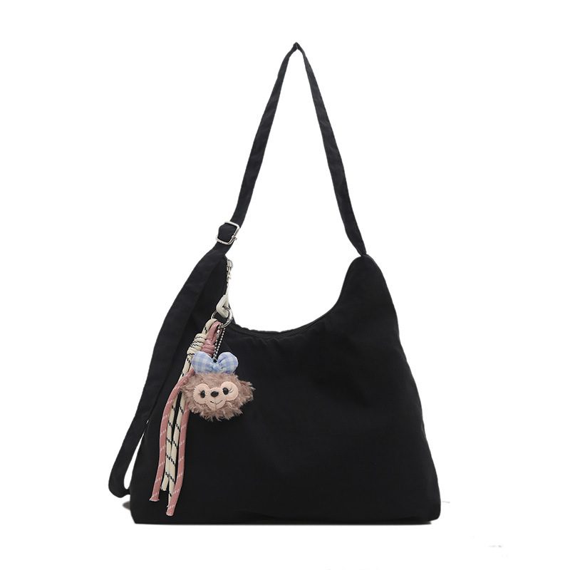 Striped Canvas Crossbody Shoulder Bag view 8