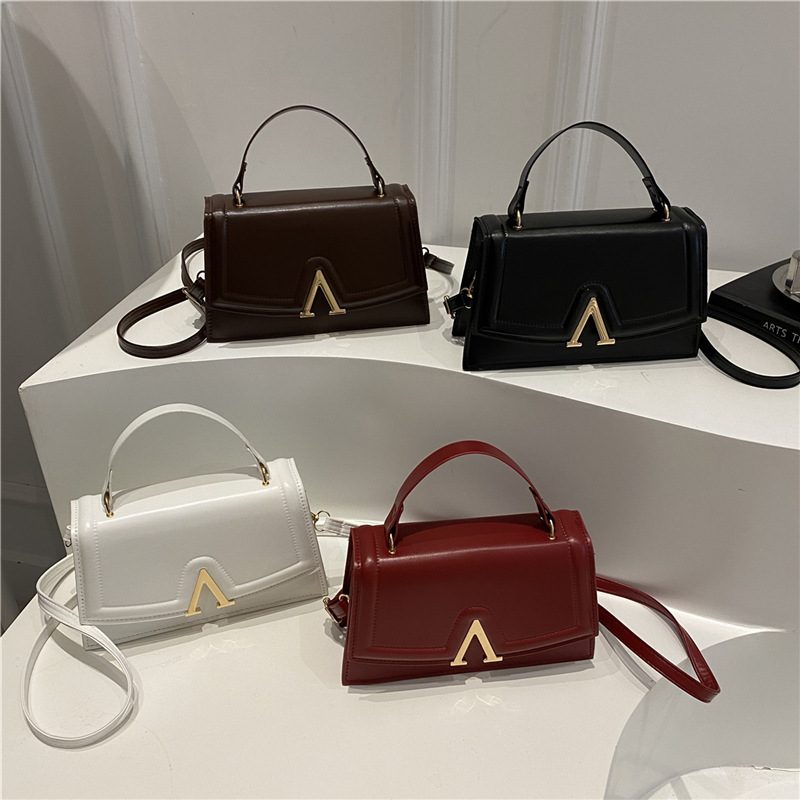 Minimalist French Crossbody Top-Handle Bag