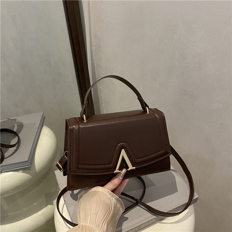 Minimalist French Crossbody Top-Handle Bag view 3