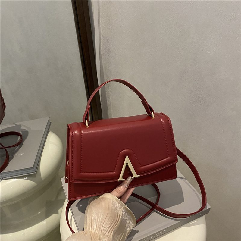 Minimalist French Crossbody Top-Handle Bag view 4