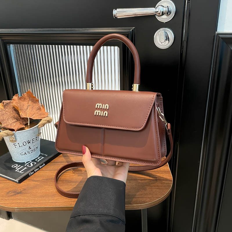 Solid Color Crossbody Small Square Bag view 4