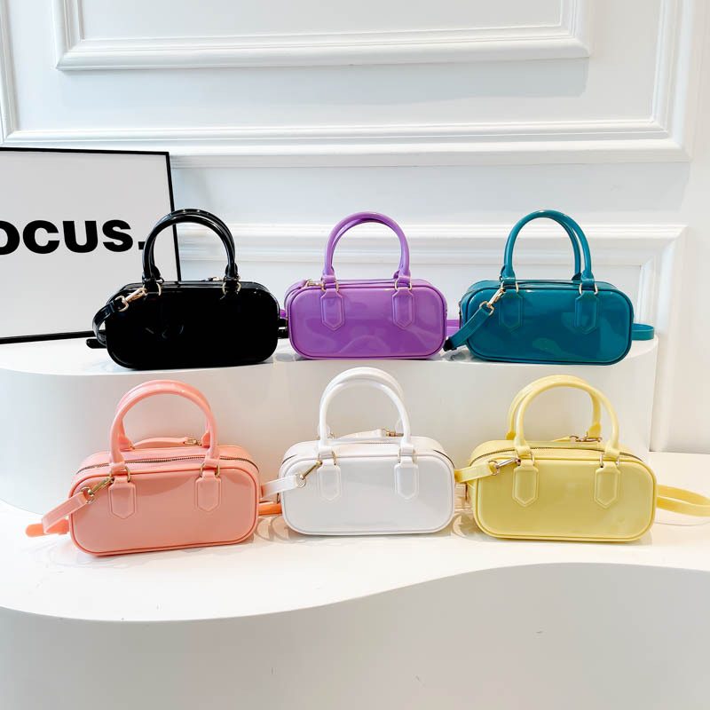 Macaron Color Crossbody Top-Handle Bag