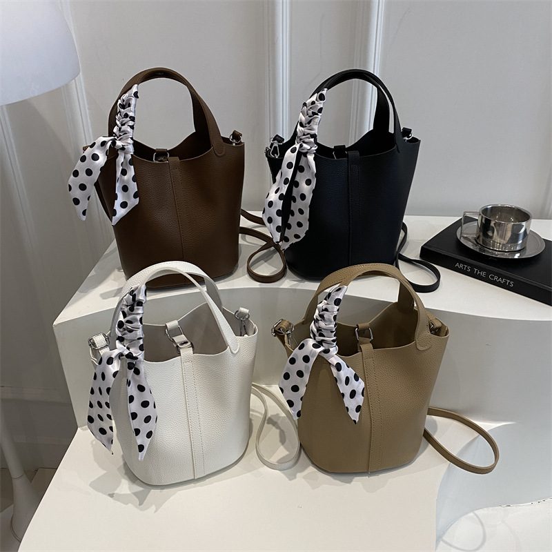 Solid Color Retro Crossbody Shoulder Bag