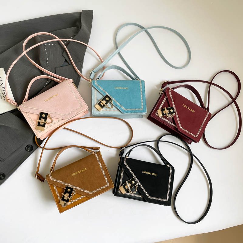 Minimalist Color Block Crossbody Bag