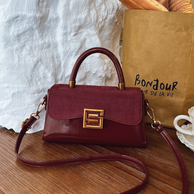 Vintage Matte Square Crossbody Bag view 3