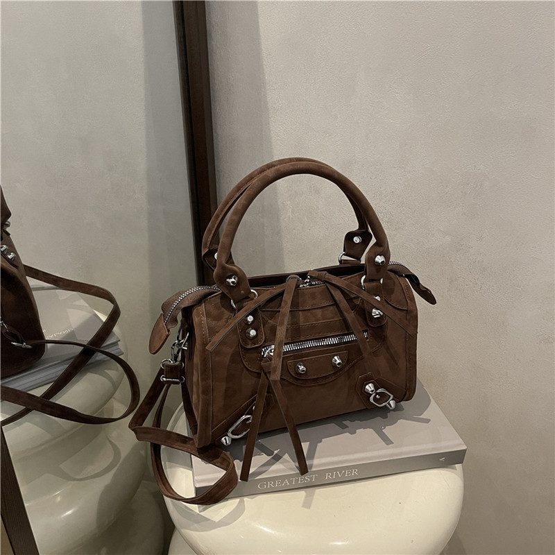 Vintage Studded Square Crossbody Bag view 2