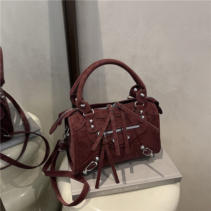 Vintage Studded Square Crossbody Bag view 3