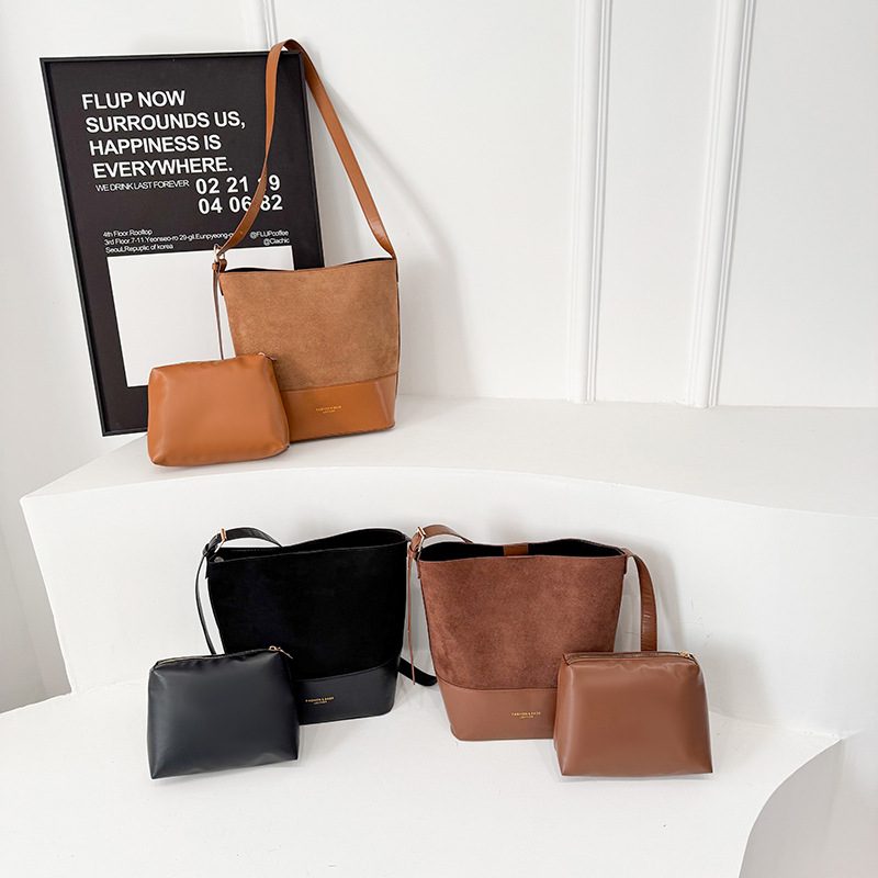 Minimalist Color Block Underarm Crossbody Bag