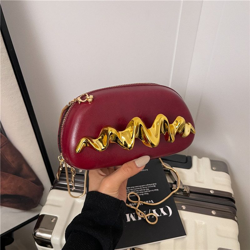 Chain Evening Box Crossbody Shoulder Bag view 3
