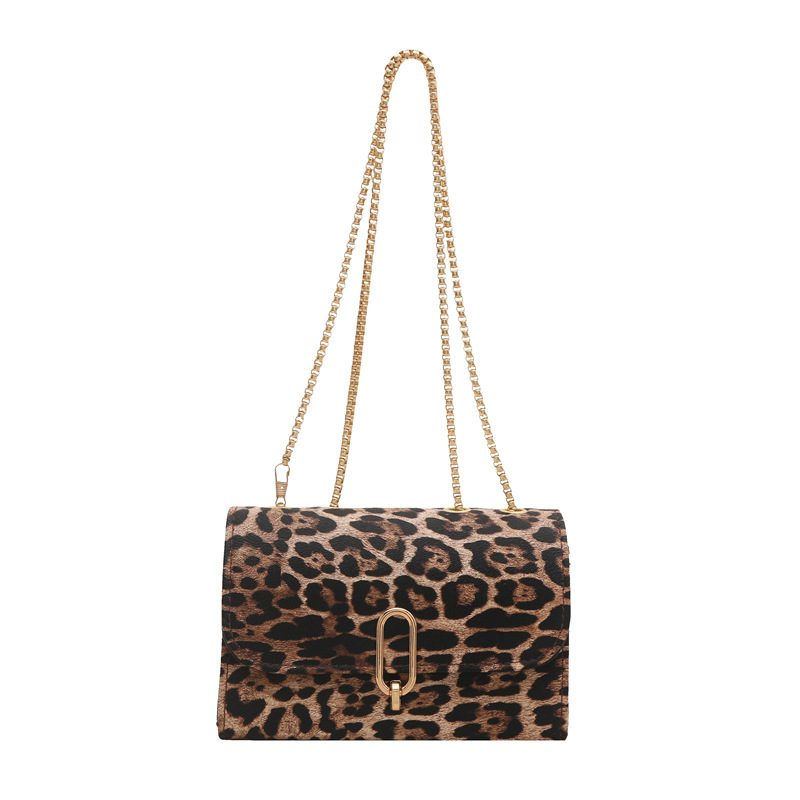 Leopard Chain Crossbody Square Bag view 10
