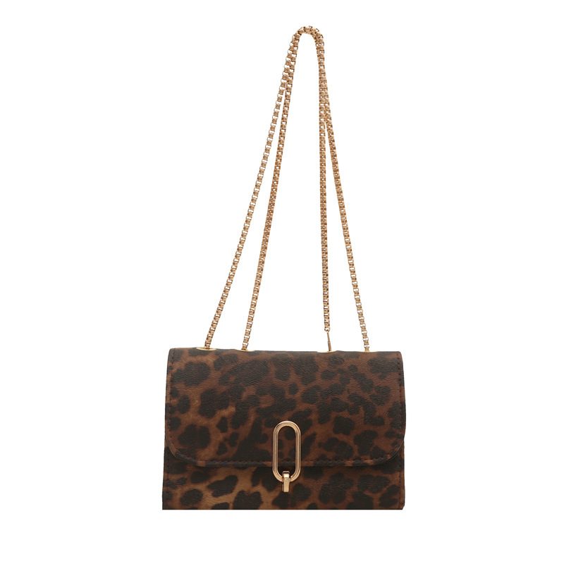 Leopard Chain Crossbody Square Bag view 11