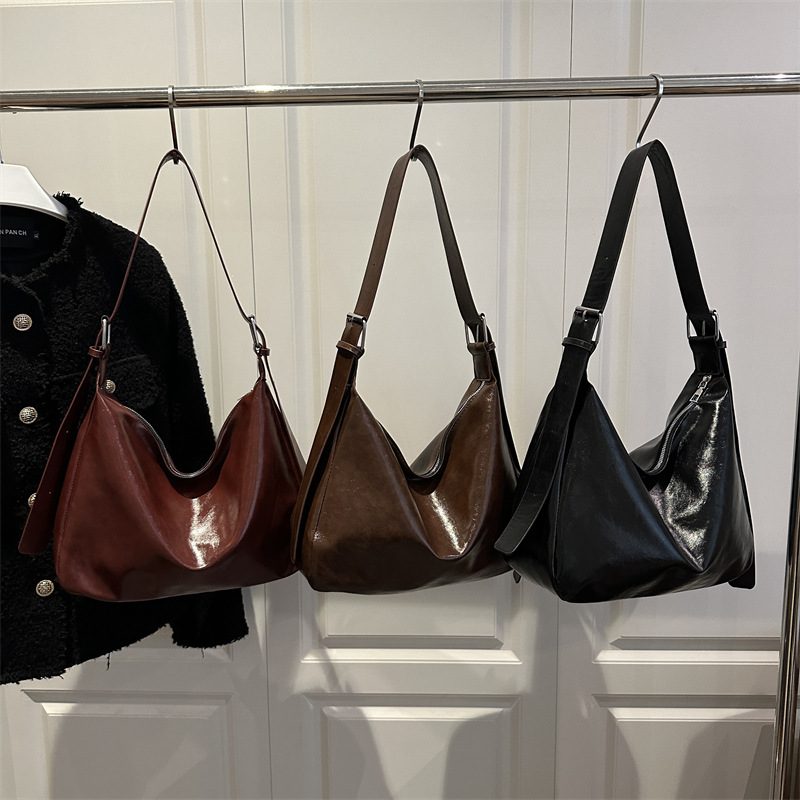 Vintage Large Capacity Tote Crossbody Bag