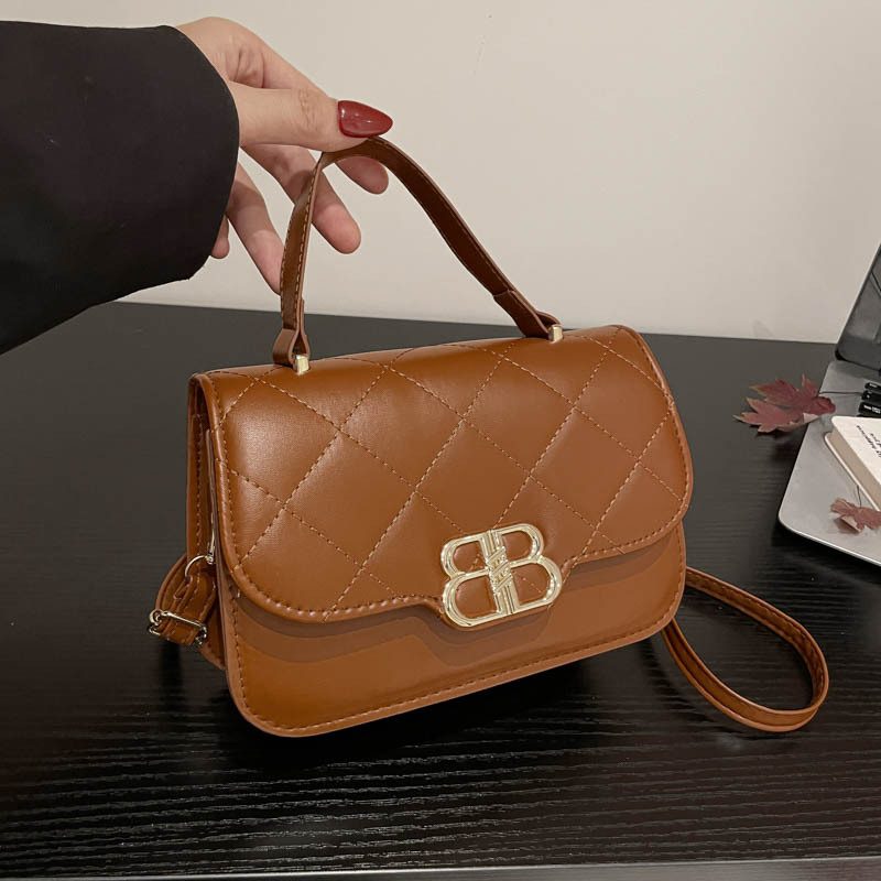 Vintage Minimalist Crossbody Square Bag view 3