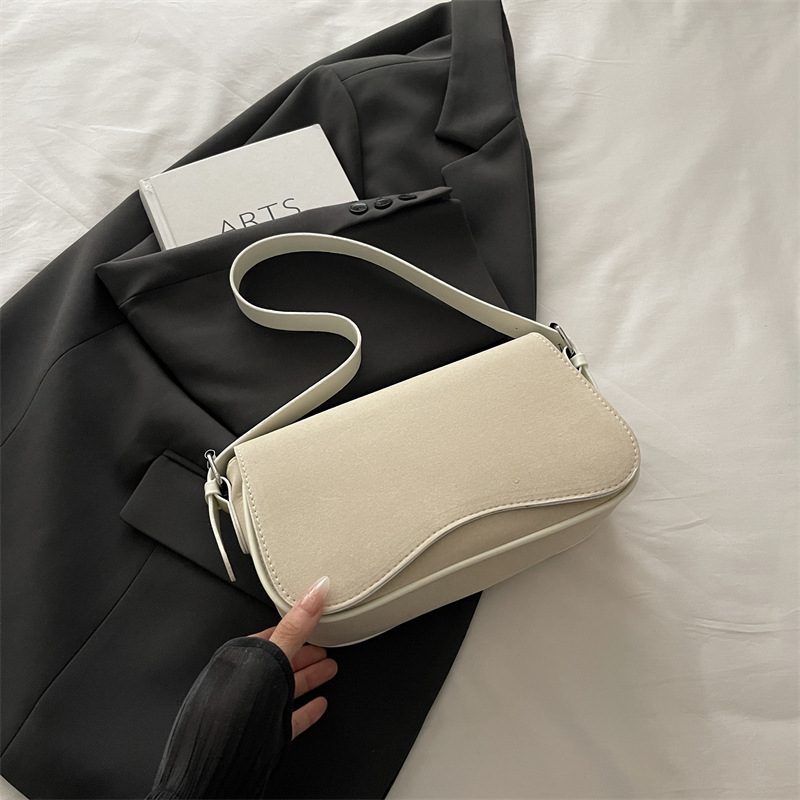 Vintage Matte Underarm Top-Handle Bag view 3