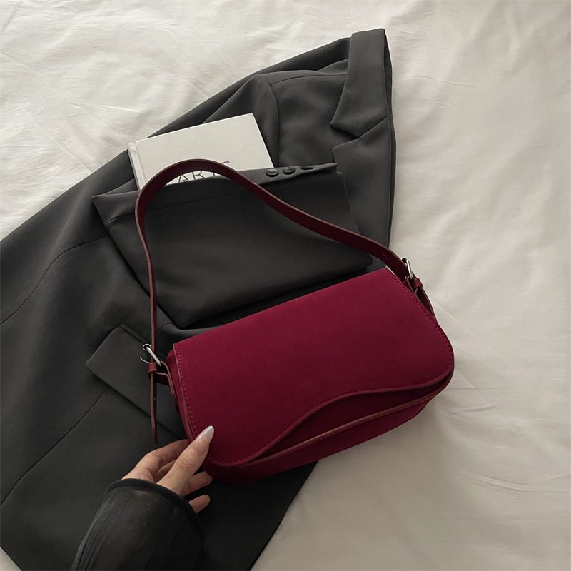Vintage Matte Underarm Top-Handle Bag view 4
