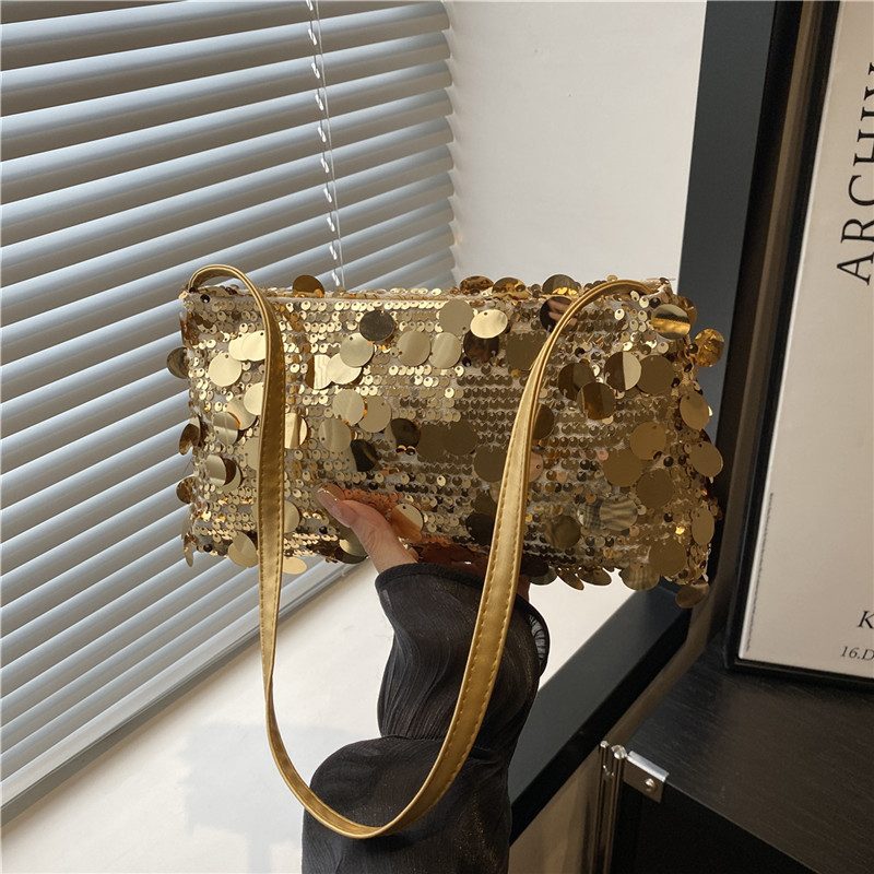 Sequin Chain Large Capacity Crossbody Bag view 3