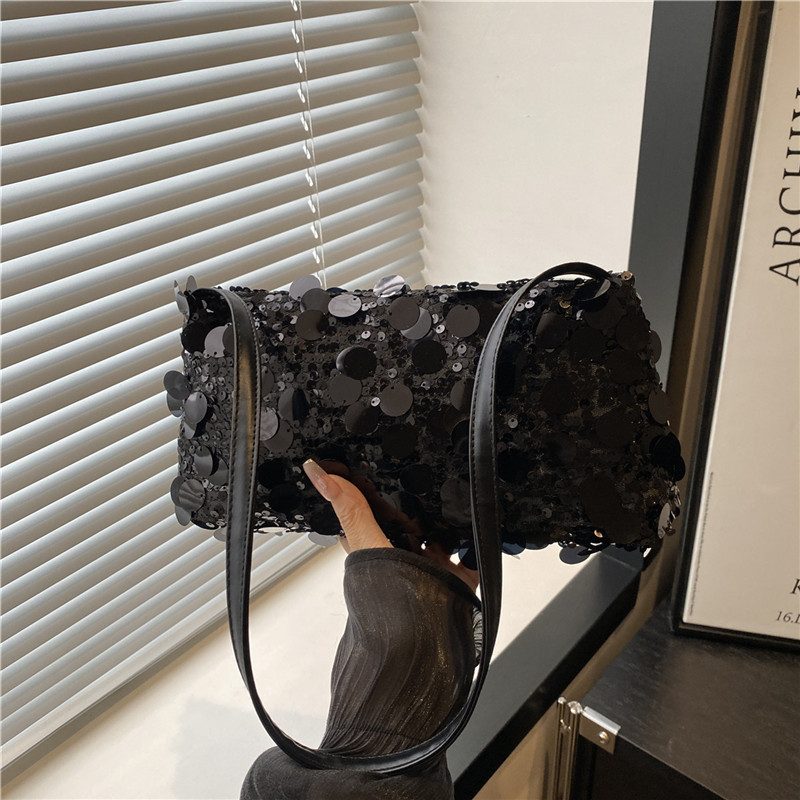 Sequin Chain Large Capacity Crossbody Bag view 4