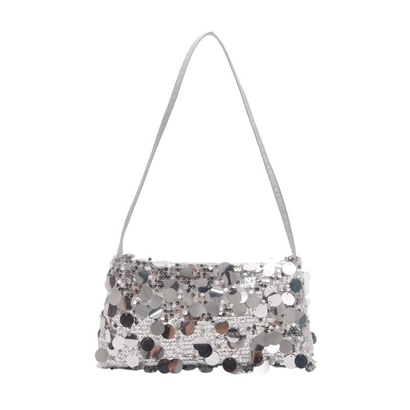 Sequin Chain Large Capacity Crossbody Bag view 6