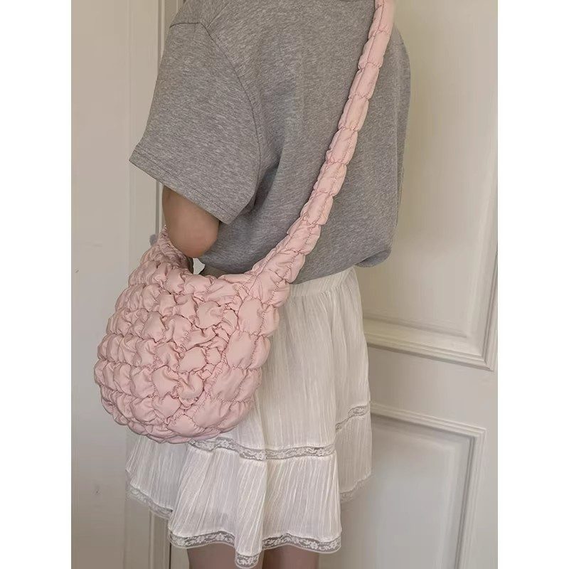 Pleated Cloud Soft Leather Crossbody Bag view 2
