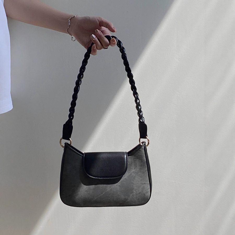Minimalist Top-Handle Crossbody Square Bag