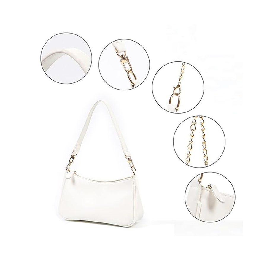 Chain Vintage Baguette Shoulder Bag view 3