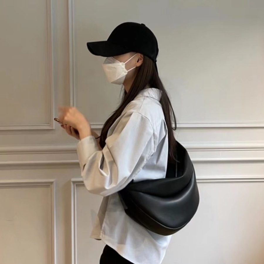Soft Leather Dumpling Crossbody Bag