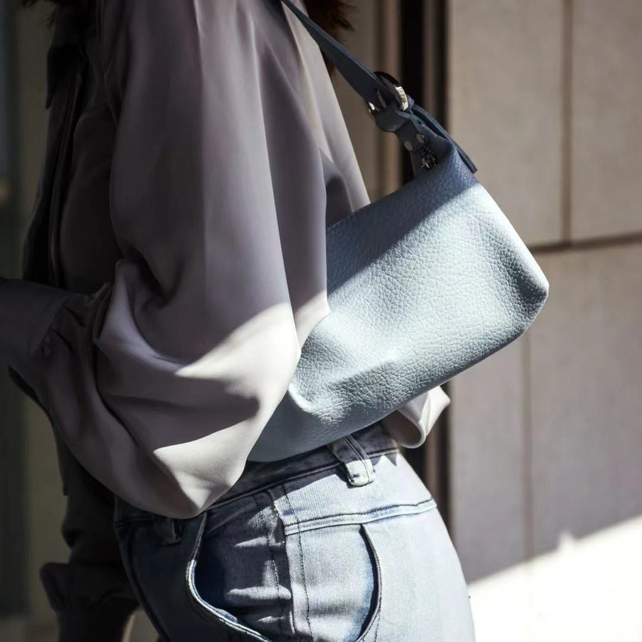 Soft Leather Crescent Crossbody Bag view 4