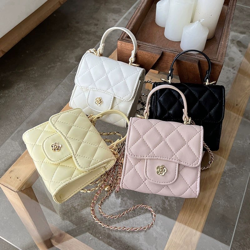 PU Leather Quilted Chain Bag for wholesale OEM — YANYAN Bags Guangzhou handbag factory