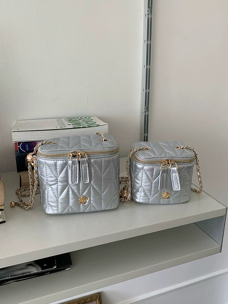 PU Leather Quilted Chain Bag for wholesale OEM — YANYAN Bags Guangzhou handbag factory