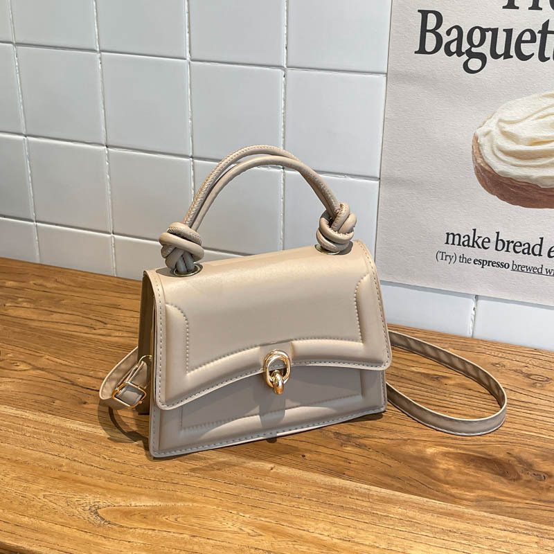 Lock Closure Small Square Crossbody Bag view 3