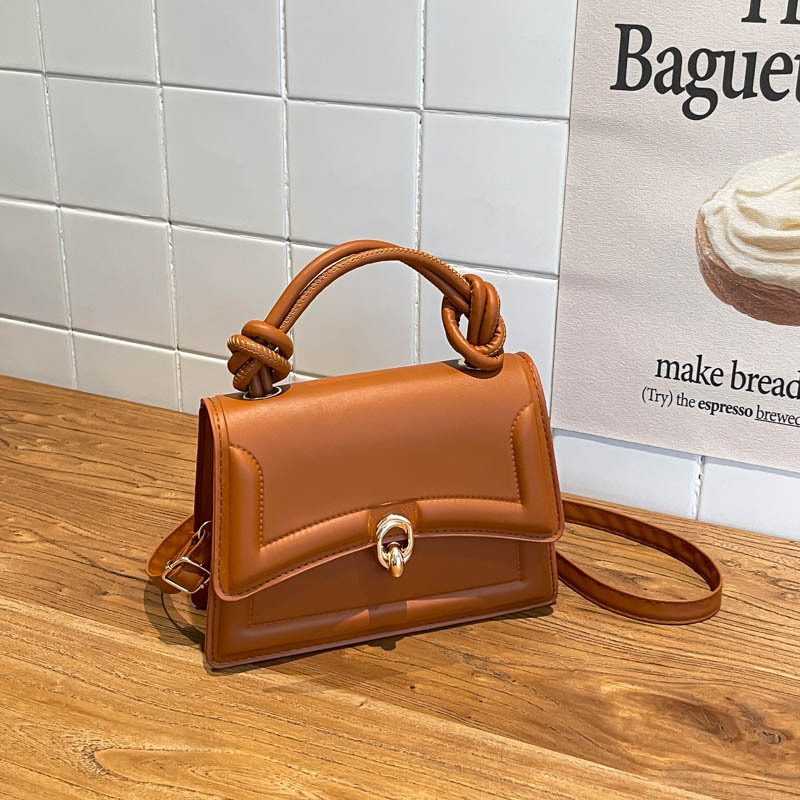 Lock Closure Small Square Crossbody Bag view 4