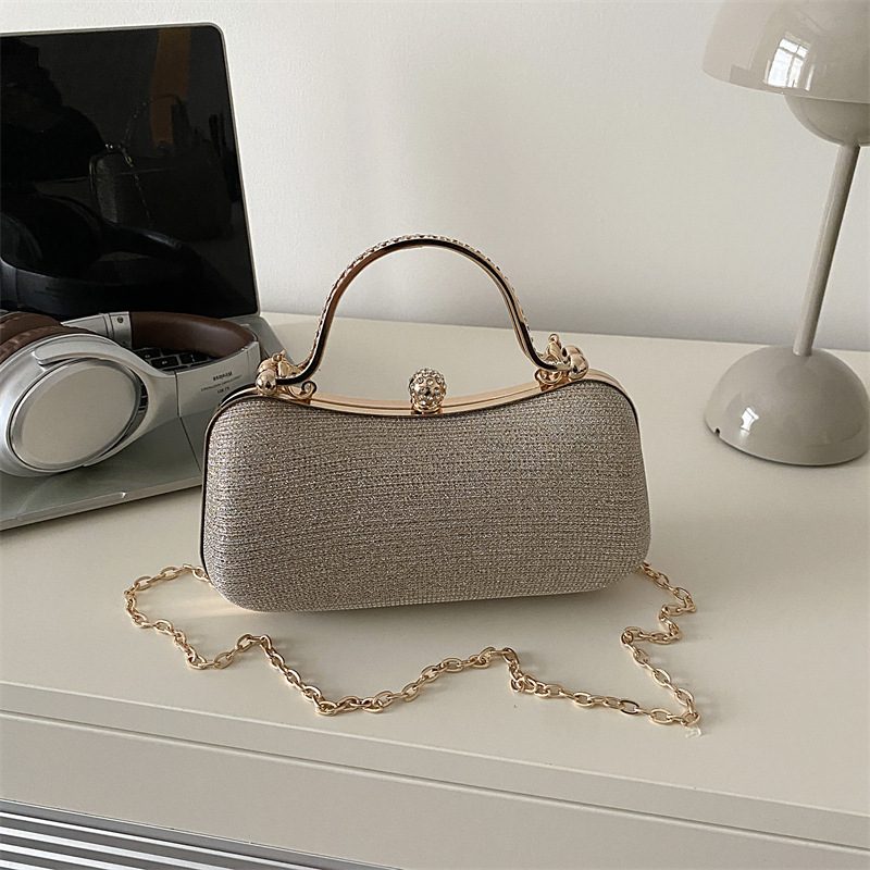 Quilted Chain Lock Crossbody Bag view 2