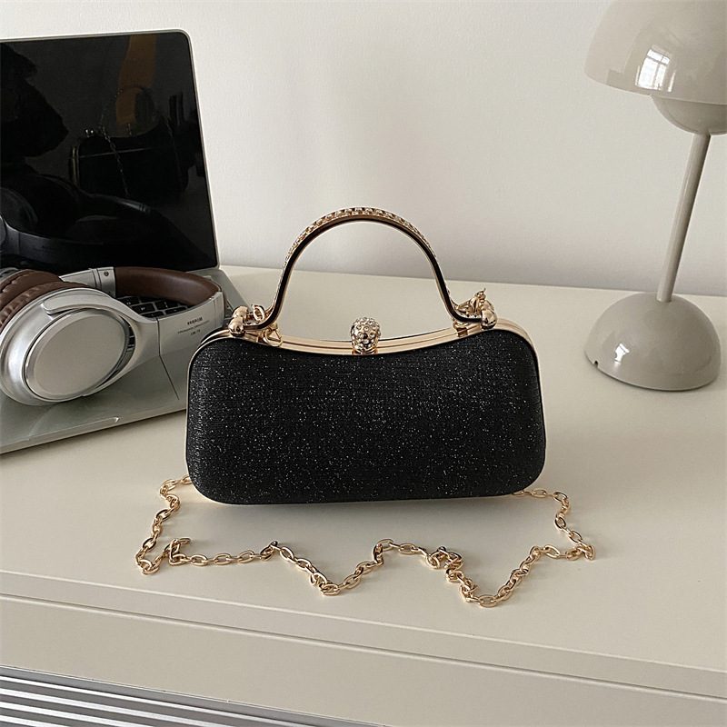 Quilted Chain Lock Crossbody Bag view 3
