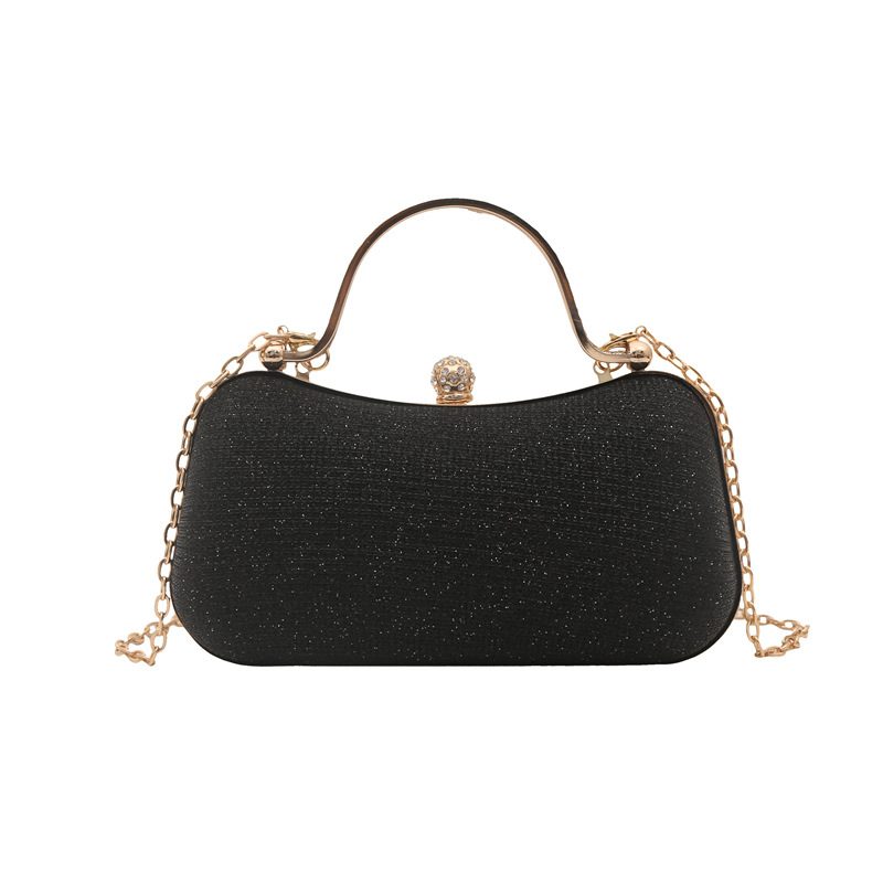 Quilted Chain Lock Crossbody Bag view 9