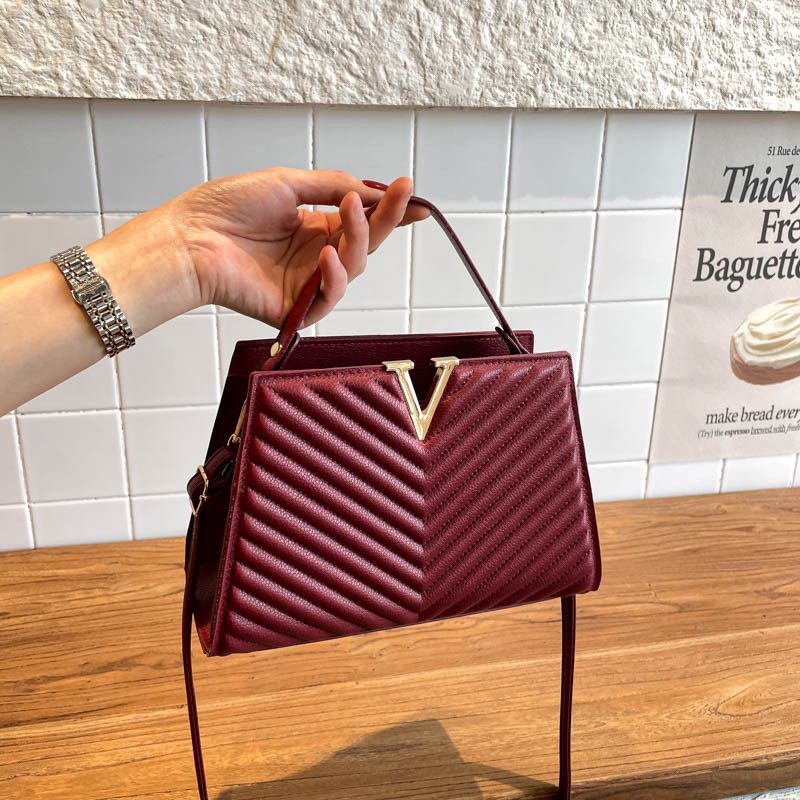 Quilted Large Square Shoulder Bag view 4