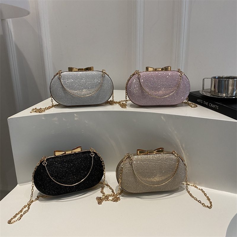 Quilted Chain Top-Handle Crossbody Bag