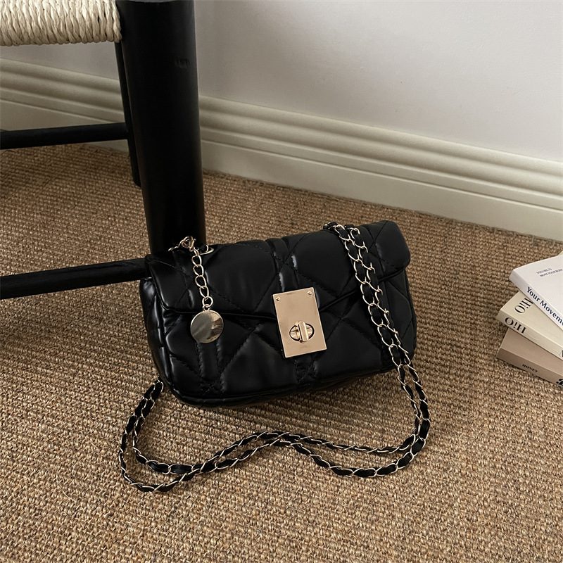 Quilted Chain Square Crossbody Bag view 2