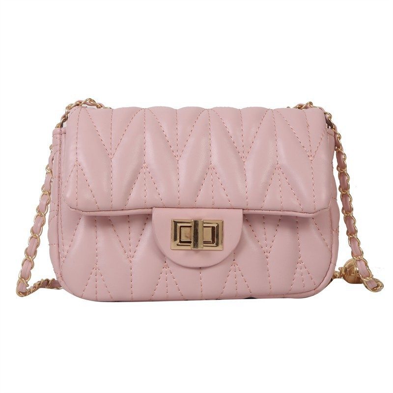 Quilted Chain Small Square Crossbody Bag view 5