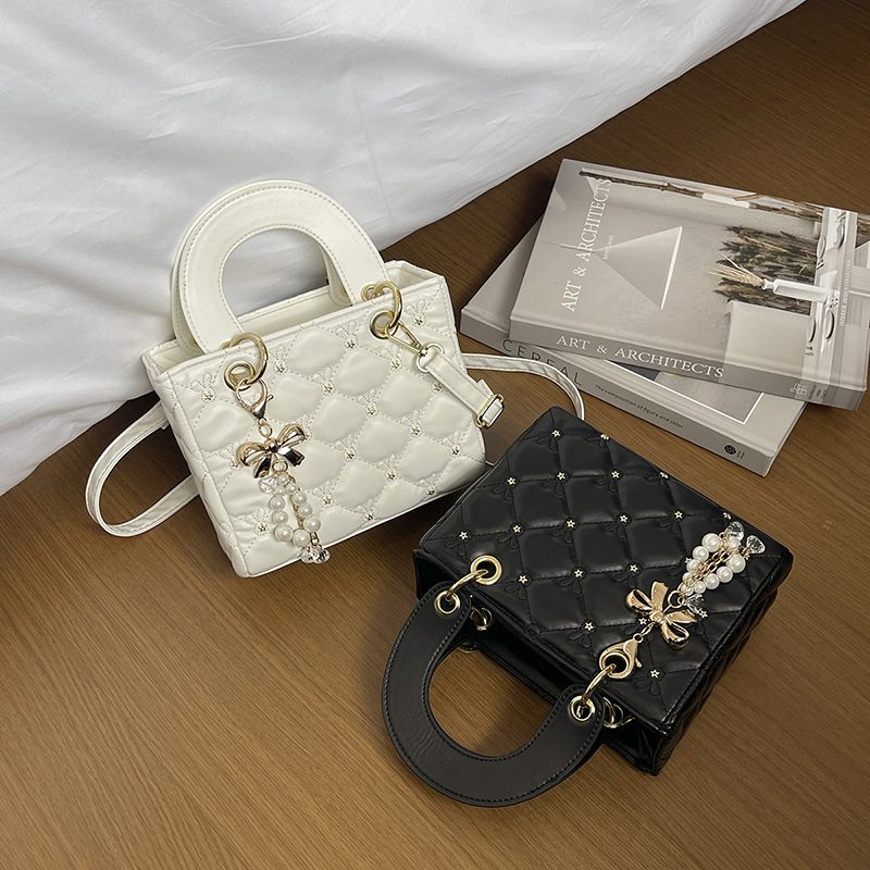 Quilted Top-Handle Crossbody Bag