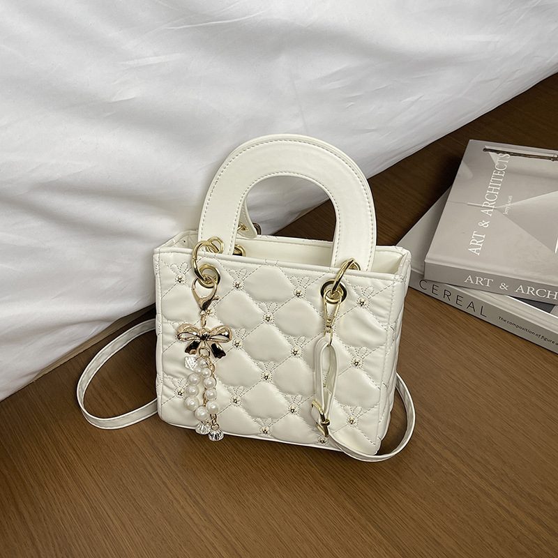 Quilted Top-Handle Crossbody Bag view 2