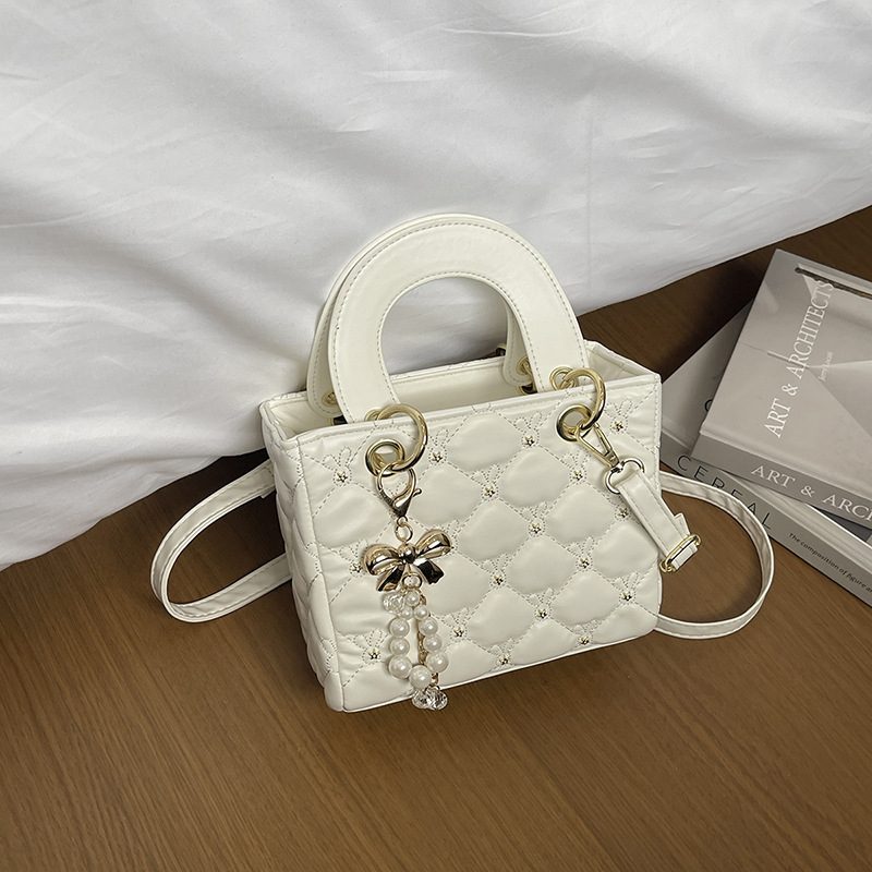 Quilted Top-Handle Crossbody Bag view 4