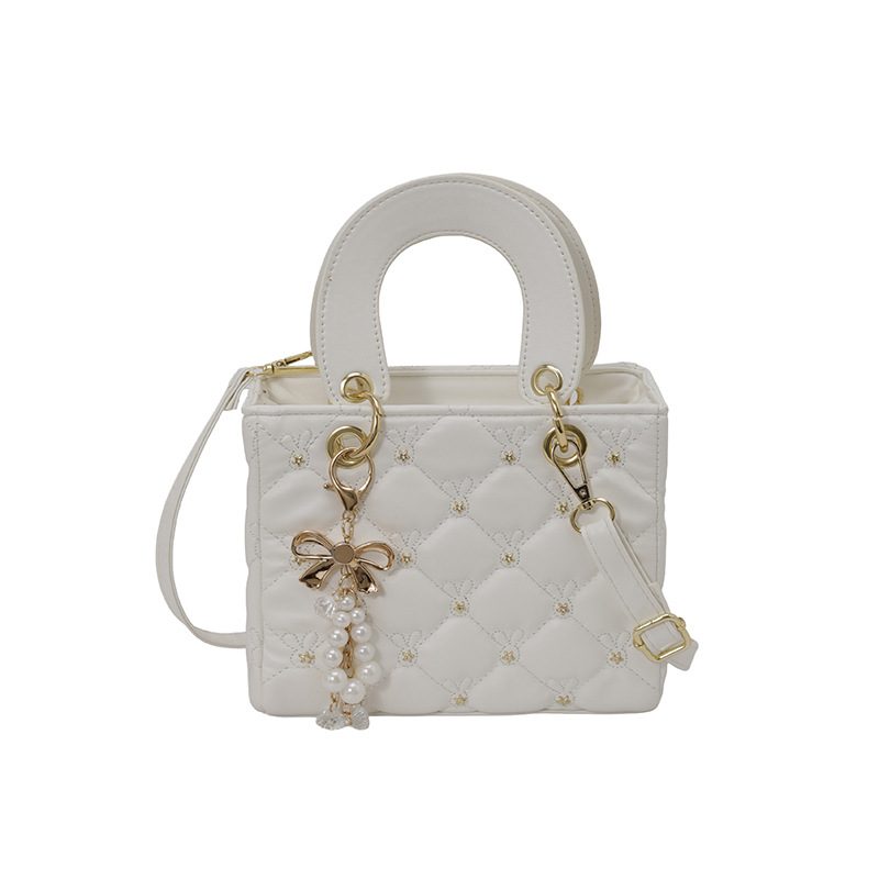 Quilted Top-Handle Crossbody Bag view 5