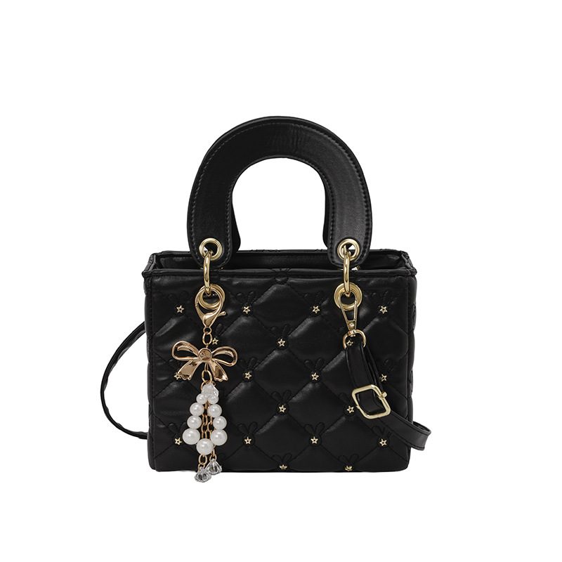 Quilted Top-Handle Crossbody Bag view 7