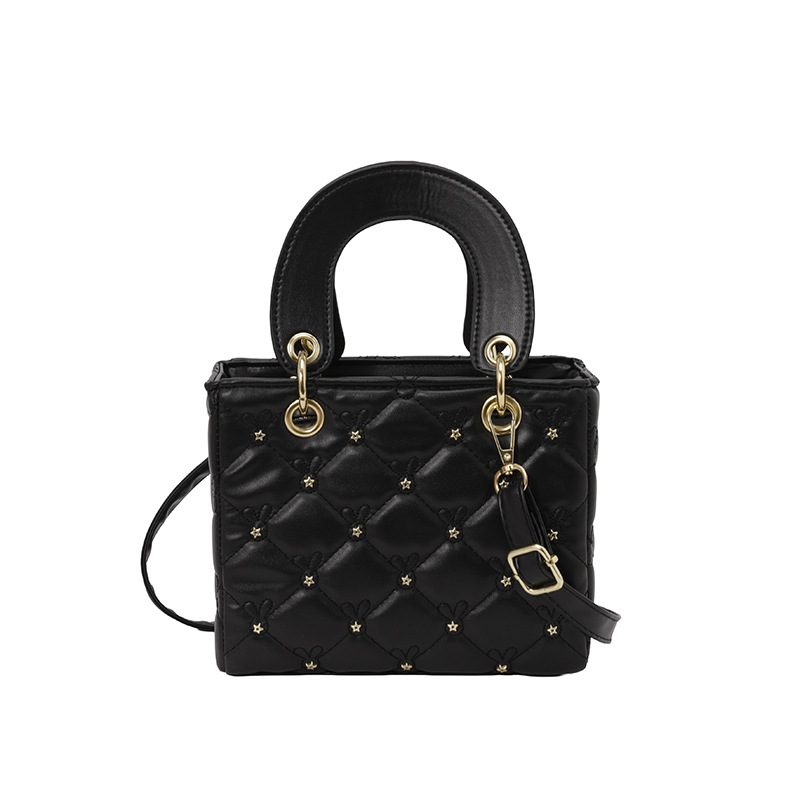 Quilted Top-Handle Crossbody Bag view 9