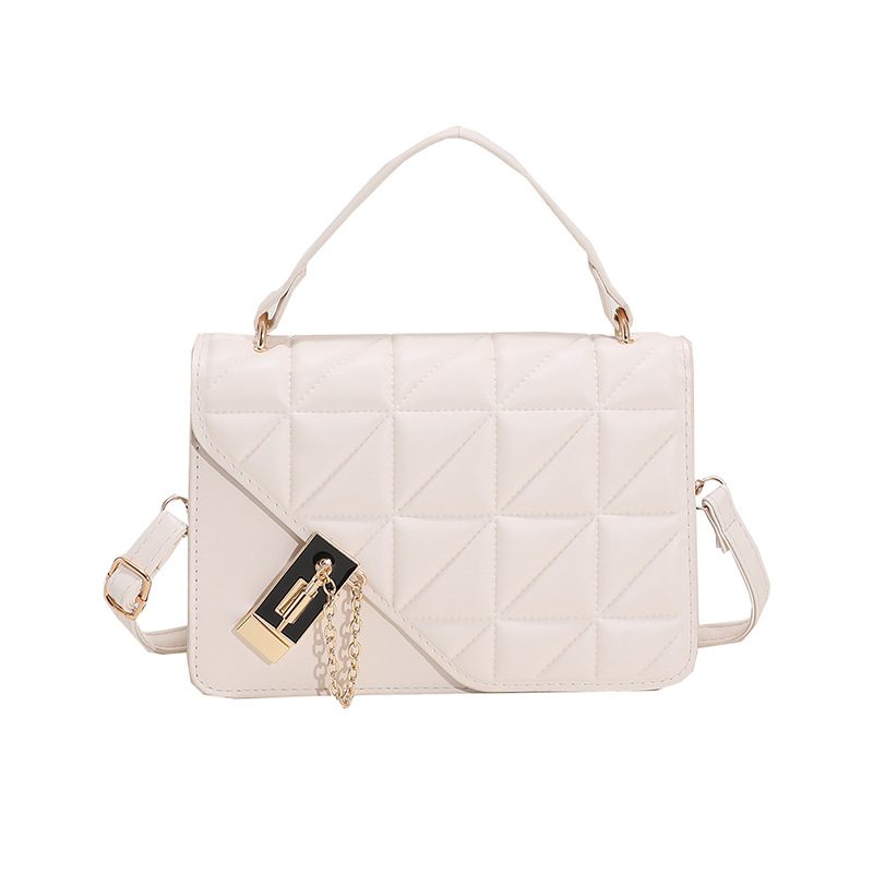Quilted Diamond Solid Color Crossbody Bag view 6