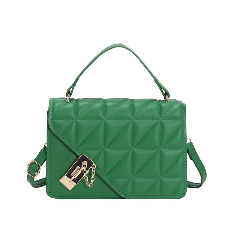Quilted Diamond Solid Color Crossbody Bag view 8